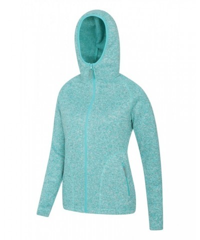 Nevis Womens Full Zip Hoodie Light Teal $30.20 Fleece