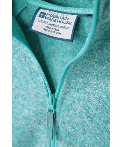 Nevis Womens Full Zip Hoodie Light Teal $30.20 Fleece