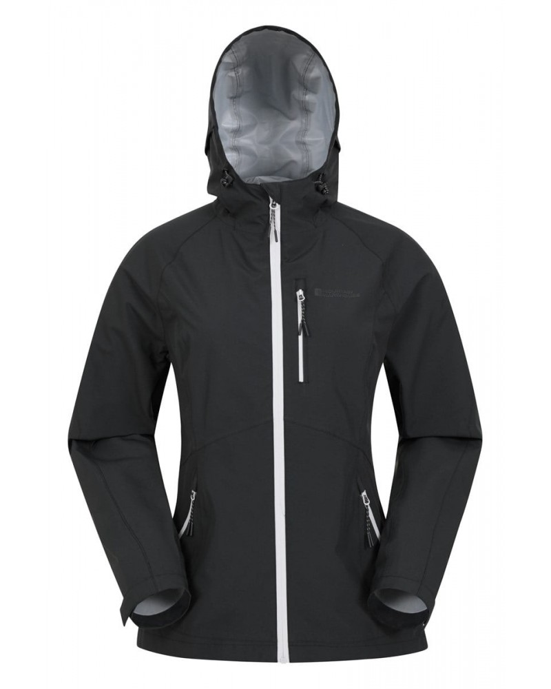 2.5 Layer Lightweight Womens Waterproof Jacket Jet Black $34.40 Jackets