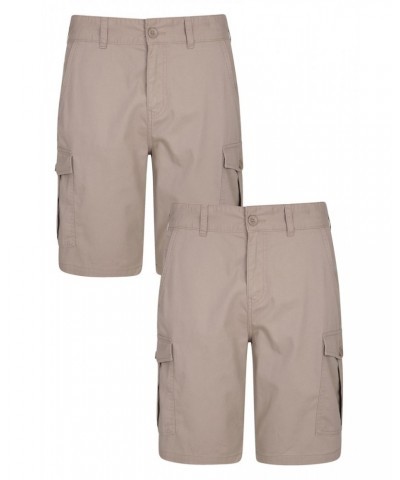 Lakeside Mens Short Multipack Beige $23.84 Pants