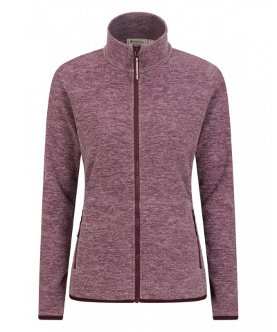 Snowdon Melange II Womens Full-Zip Fleece Burgundy $21.82 Fleece