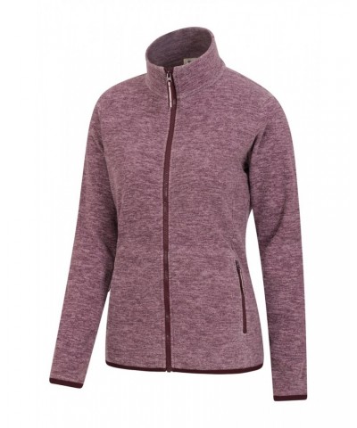 Snowdon Melange II Womens Full-Zip Fleece Burgundy $21.82 Fleece