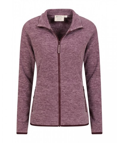 Snowdon Melange II Womens Full-Zip Fleece Burgundy $21.82 Fleece