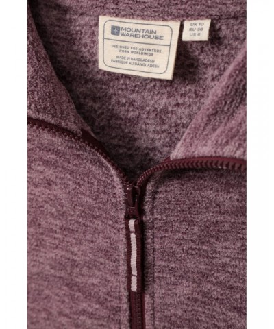 Snowdon Melange II Womens Full-Zip Fleece Burgundy $21.82 Fleece