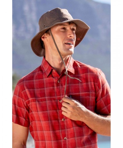 Irwin Mens Water-Resistant Travel Hat Brown $19.24 Accessories