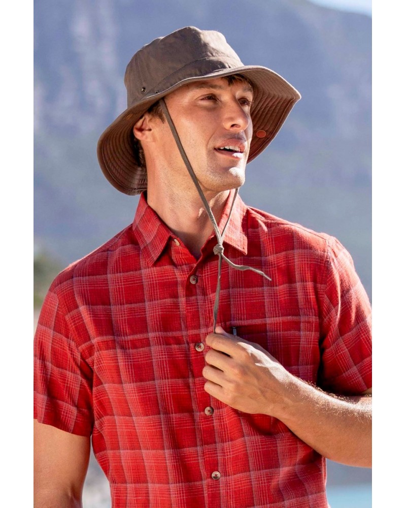 Irwin Mens Water-Resistant Travel Hat Brown $19.24 Accessories