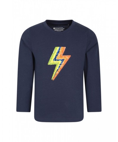 Lightning Bolt Kids Long-Sleeve Top Navy $9.85 Tops