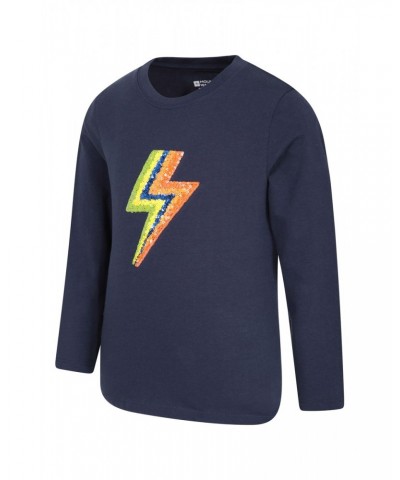 Lightning Bolt Kids Long-Sleeve Top Navy $9.85 Tops