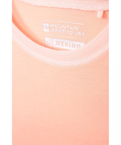 Merino II Kids Round Neck Base Layer Top Light Pink $16.82 Base Layers