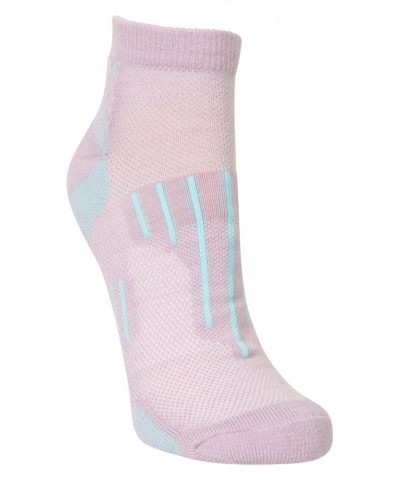 Merino Womens Padded Ankle Socks Lilac $11.59 Accessories