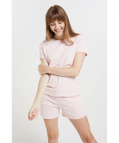 Lounge Soft-Touch Womens T-Shirt Light Pink $13.99 Loungewear