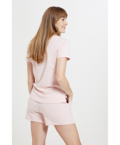 Lounge Soft-Touch Womens T-Shirt Light Pink $13.99 Loungewear