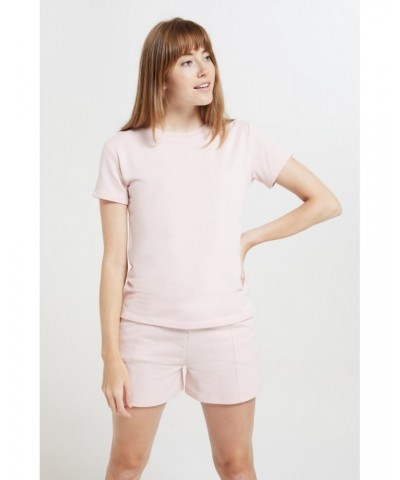 Lounge Soft-Touch Womens T-Shirt Light Pink $13.99 Loungewear