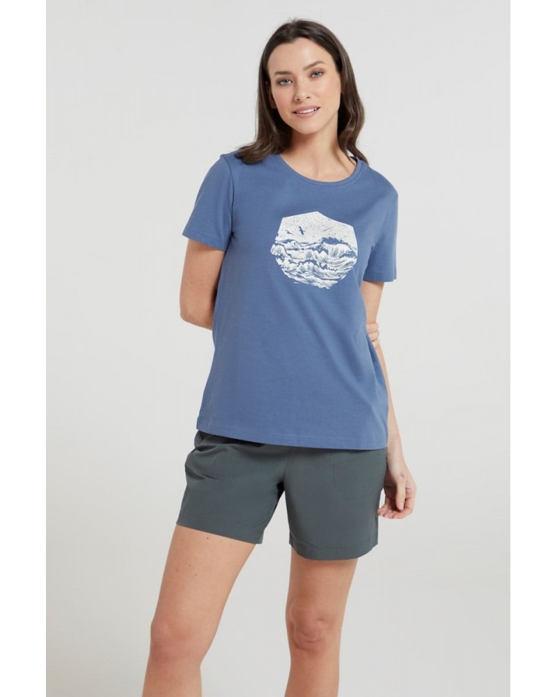 Surf Scene Womens Organic T-Shirt Smoke $13.49 Tops