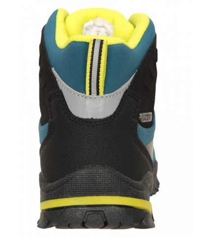 Softshell Kids Waterproof Hiking Boots Dark Teal $27.30 Footwear