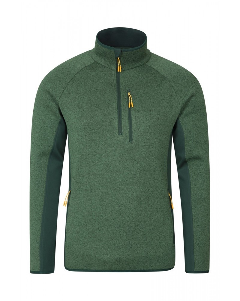 Treston Mens Half-Zip Fleece Green $26.99 Fleece