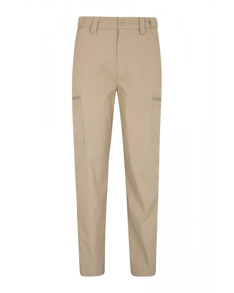 Trek Stretch Mens Pants - Long length Dark Beige $30.20 Pants