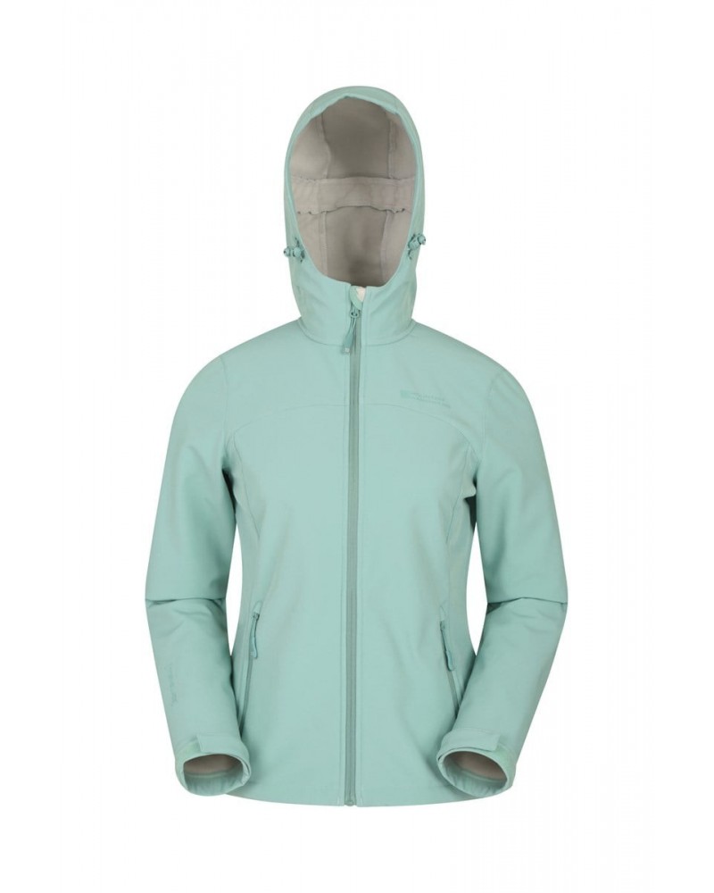 Exodus Womens Water Resistant Softshell Jacket Pale Green $39.89 Jackets