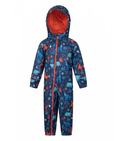 Puddle Kids Printed Waterproof Rain Suit Orange $17.15 Babywear