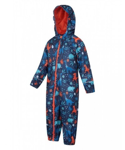 Puddle Kids Printed Waterproof Rain Suit Orange $17.15 Babywear