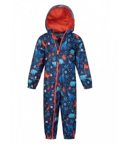 Puddle Kids Printed Waterproof Rain Suit Orange $17.15 Babywear