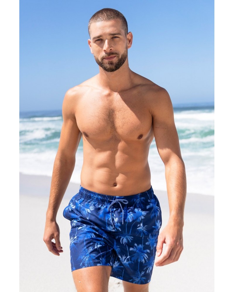 Aruba Printed Mens Swim Shorts Indigo $14.24 Pants