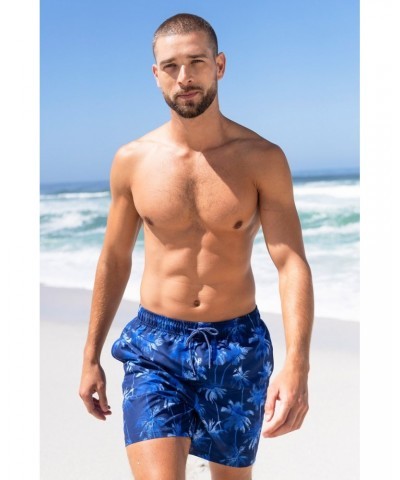 Aruba Printed Mens Swim Shorts Indigo $14.24 Pants