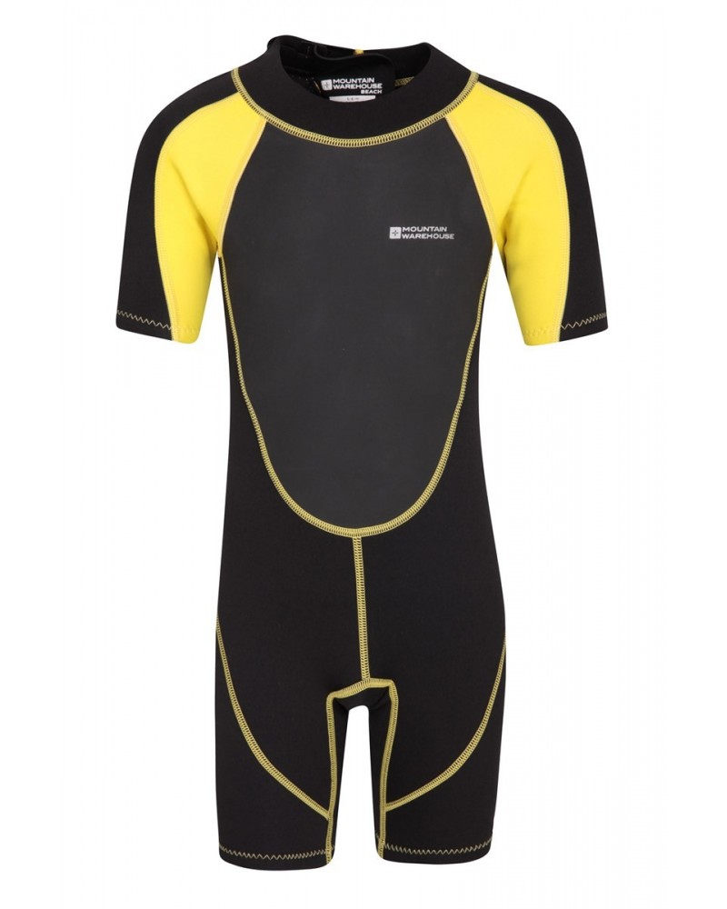 Kids Shorty 2.5/2mm Wetsuit Soft Yellow $22.35 Swimwear