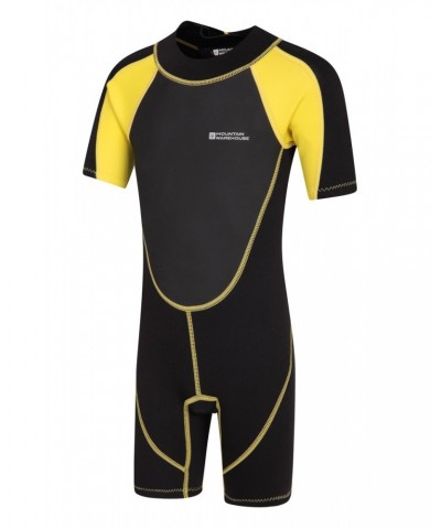 Kids Shorty 2.5/2mm Wetsuit Soft Yellow $22.35 Swimwear