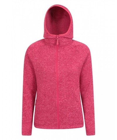 Nevis Womens Full Zip Hoodie Fuchsia $24.38 Fleece