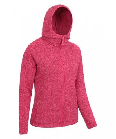 Nevis Womens Full Zip Hoodie Fuchsia $24.38 Fleece