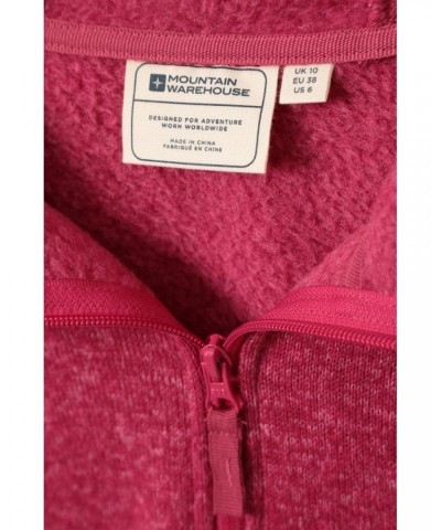 Nevis Womens Full Zip Hoodie Fuchsia $24.38 Fleece