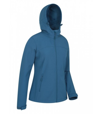 Exodus Womens Water Resistant Softshell Jacket Blue $33.60 Jackets