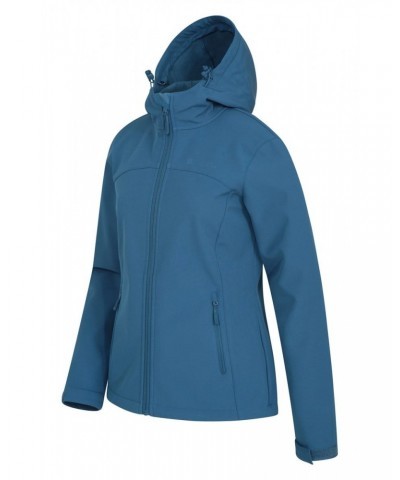 Exodus Womens Water Resistant Softshell Jacket Blue $33.60 Jackets