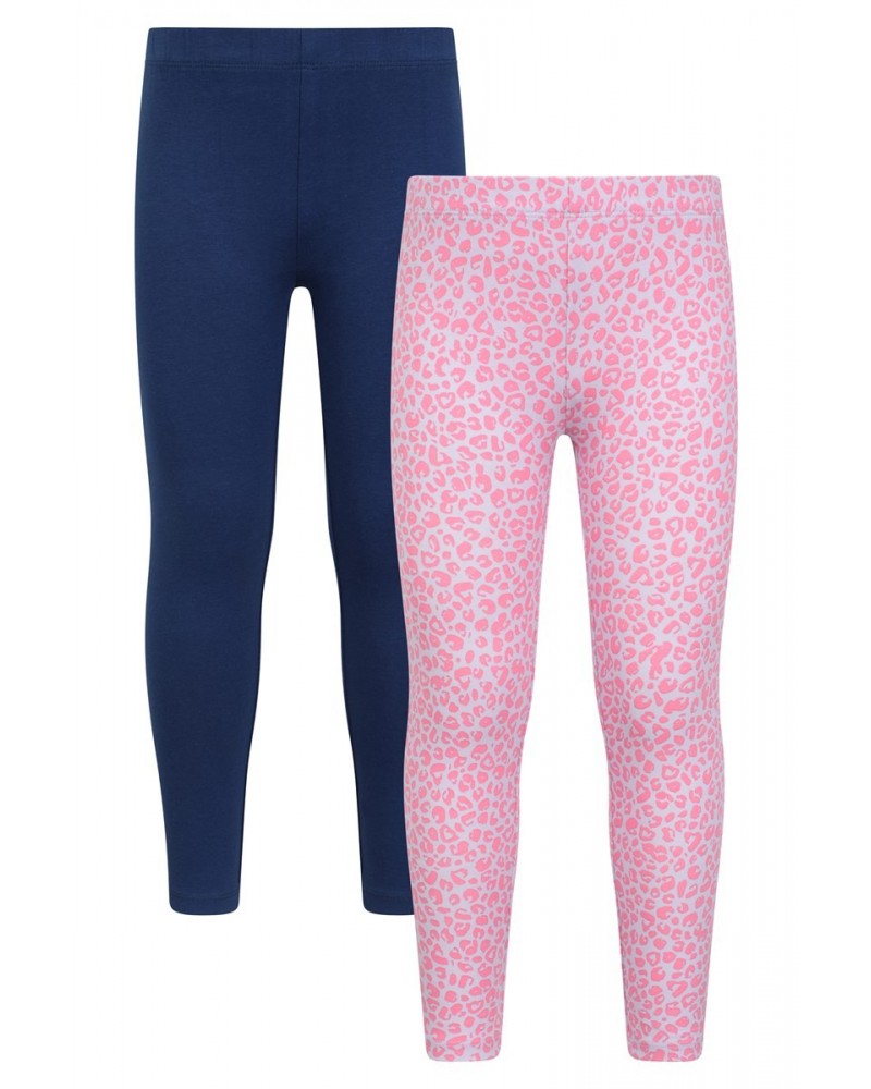 Patterned Casual Kids Leggings Multipack Dark Pink $11.39 Active