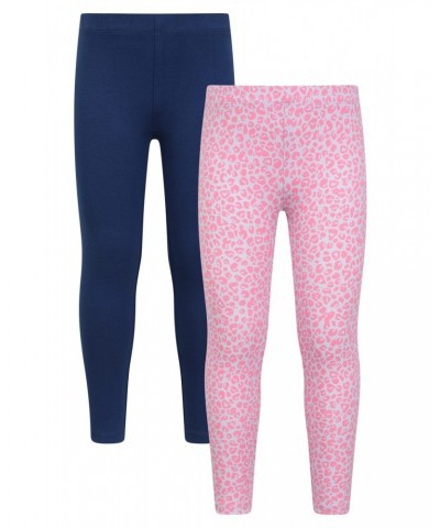 Patterned Casual Kids Leggings Multipack Dark Pink $11.39 Active