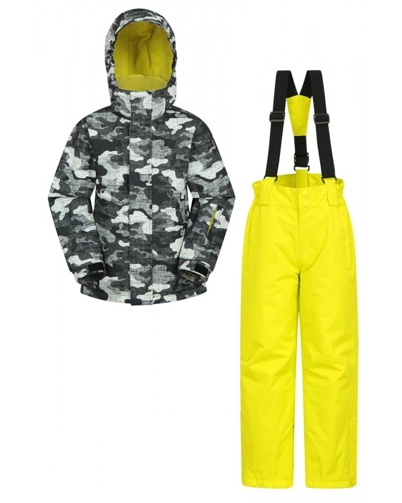 Kids Ski Jacket and Pant Set Yellow $32.50 Jackets