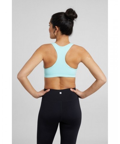 Womens Anti-chafe Seamless Bra Light Blue $12.50 Tops