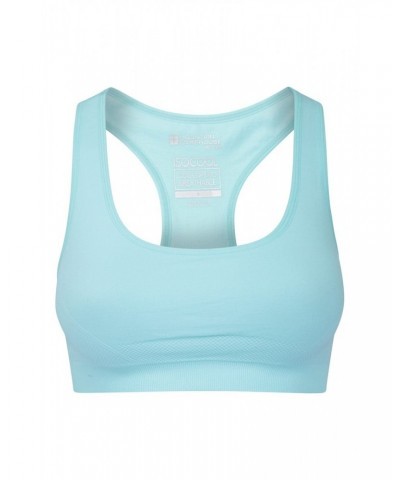 Womens Anti-chafe Seamless Bra Light Blue $12.50 Tops