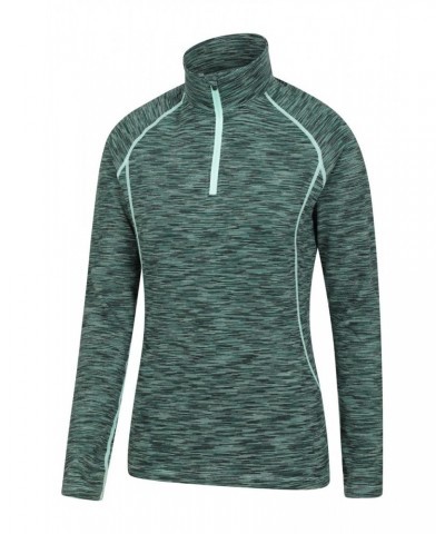 Bend And Stretch Womens Half-Zip Midlayer Green $14.19 Tops