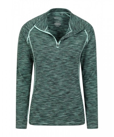 Bend And Stretch Womens Half-Zip Midlayer Green $14.19 Tops