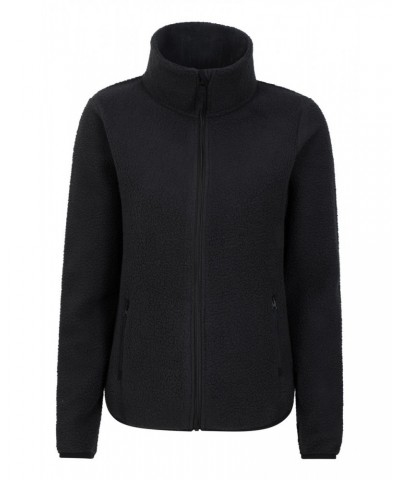 Cosmos Womens Recycled Fleece Jacket Black $16.17 Fleece