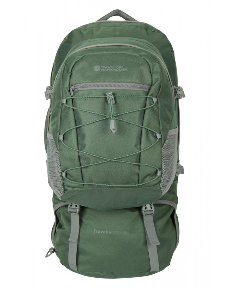 Traveller 60L 20L Backpack Green $41.40 Backpacks