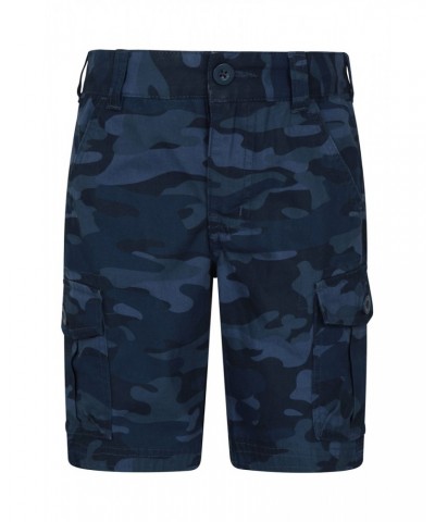 Camo Cargo Kids Shorts Navy $18.80 Pants