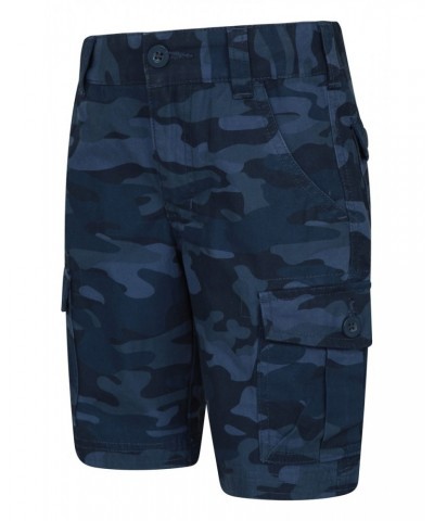 Camo Cargo Kids Shorts Navy $18.80 Pants