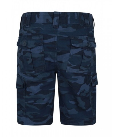 Camo Cargo Kids Shorts Navy $18.80 Pants