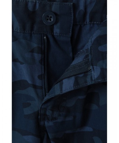 Camo Cargo Kids Shorts Navy $18.80 Pants