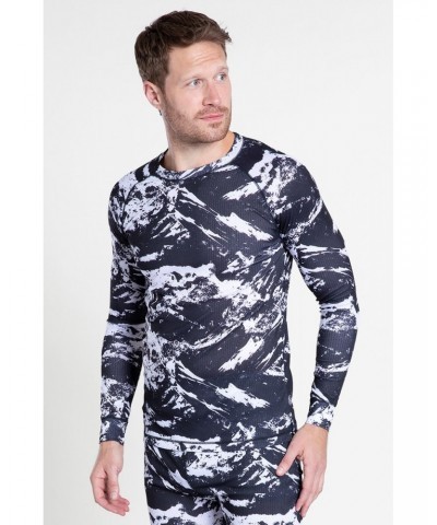 Talus Mens Printed Thermal Top Monochrome $11.50 Thermals