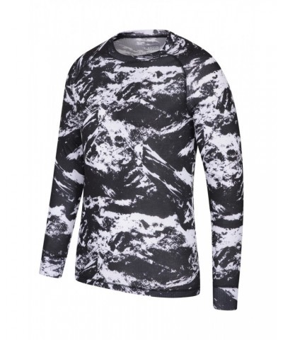 Talus Mens Printed Thermal Top Monochrome $11.50 Thermals