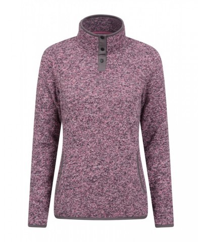 Idris Womens High Neck Fleece Pink $12.99 Fleece